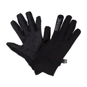 Regatta Childrens/Kids Grippy II Lightweight Gloves / Black/Dark Grey